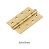 102x76mm Grade 13 Hinge- Square Corners - Suits Fire Doors - 6 Finishes -Single Hinge