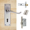External CBS54 - Contract Range - Victorian Lever Back Door Handle Pack - Chrome Finish