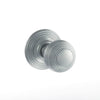 Ripon Reeded Old English Mortice Knob - Satin Chrome