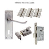 External DL54 Victorian Scroll Lever Front Door Handle Pack - Chrome Finish