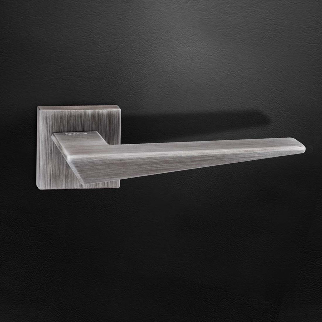 Forme Naxos Designer Lever on Minimal Square Rose - Urban Graphite