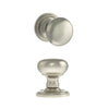 Harrogate Mushroom Old English Mortice Knob - Satin Nickel