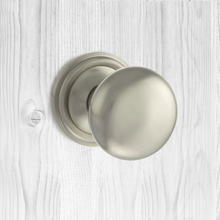 Image: Harrogate Mushroom Old English Mortice Knob - Satin Nickel