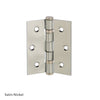 76mm x 64mm x 2.5mm Ball Bearing Hinge - 1 Pair - 10 Finishes