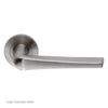 Steelworx SWL1160 Plaza Lever Latch Handles on Round Rose