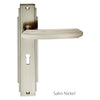 Art Deco ADR011 Lever Lock Door Handles on Backplate - 2 Finishes