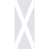 Single Glass Sliding Door - The Saltire Flag 8mm Clear Glass - Obscure Printed Design with Elegant Track