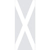 The Saltire Flag 8mm Clear Glass - Obscure Printed Design - Single Evokit Glass Pocket Door