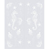 Double Glass Sliding Door - Seahorse 8mm Clear Glass - Obscure Printed Design with Elegant Track