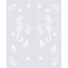 Seahorse 8mm Clear Glass - Obscure Printed Design - Double Absolute Pocket Door