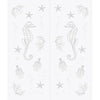 Double Glass Sliding Door - Seahorse 8mm Obscure Glass - Obscure Printed Design with Elegant Track