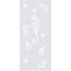 Seahorse 8mm Clear Glass - Obscure Printed Design - Single Evokit Glass Pocket Door