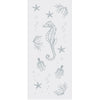 Single Glass Sliding Door - Solaris Tubular Stainless Steel Sliding Track & Seahorse 8mm Obscure Glass - Clear Printed Design