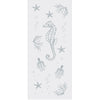 Single Glass Sliding Door - Seahorse 8mm Obscure Glass - Clear Printed Design with Elegant Track