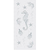 Single Glass Sliding Door - Seahorse 8mm Obscure Glass - Clear Printed Design with Elegant Track