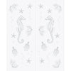 Seahorse 8mm Obscure Glass - Clear Printed Design - Double Absolute Pocket Door
