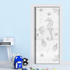 Seahorse 8mm Obscure Glass - Obscure Printed Design - Single Evokit Glass Pocket Door