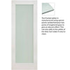 Denver White Primed Shaker Internal Door Pair - Frosted Glass