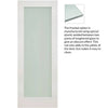 Bespoke Denver White Primed Shaker Internal Door Pair - Frosted Glass