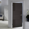 Bespoke Seis Charcoal Black Flush Door - Prefinished