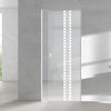Seton 8mm Clear Glass - Obscure Printed Design - Single Absolute Pocket Door