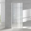 Seton 8mm Clear Glass - Obscure Printed Design - Single Absolute Pocket Door