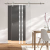 Single Glass Sliding Door - Solaris Tubular Stainless Steel Sliding Track & Seton 8mm Clear Glass - Obscure Printed Design