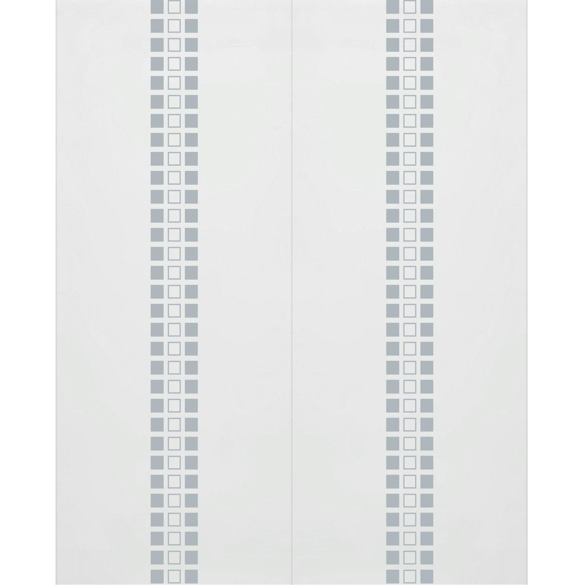 Double Glass Sliding Door - Seton 8mm Obscure Glass - Clear Printed Design - Planeo 60 Pro Kit