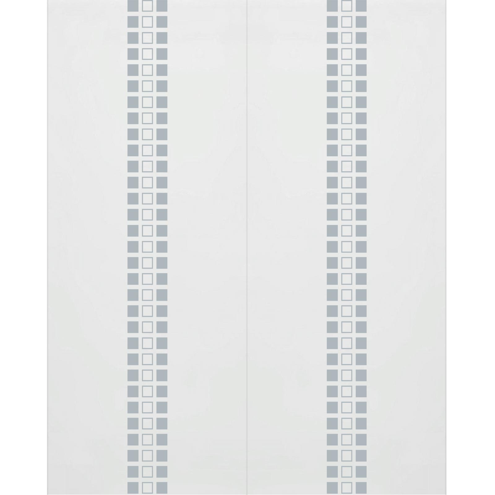 Double Glass Sliding Door - Seton 8mm Obscure Glass - Clear Printed Design - Planeo 60 Pro Kit
