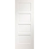 Three Sliding Wardrobe Doors & Frame Kit - Severo White Door - Prefinished