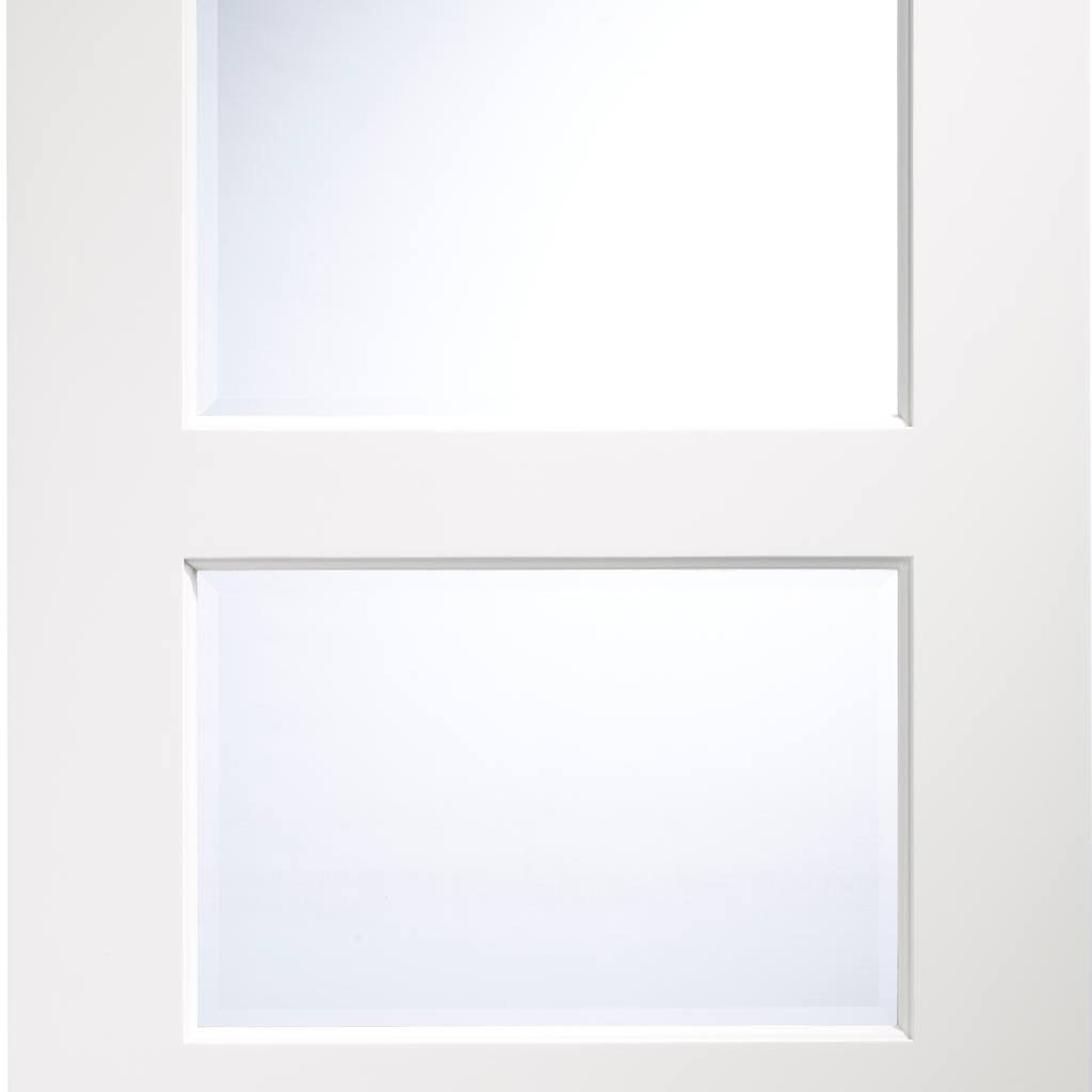 PassEasi Four Sliding Doors and Frame Kit Severo White 4L Door Cl