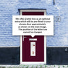 Cottage Style Seville 2 Composite Front Door Set with Kupang Red Glass - Shown in Purple Violet