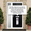 Cottage Style Seville 2 Composite Front Door Set with Single Side Screen - Barite Glass - Shown in Black