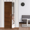 Seville Walnut Absolute Evokit Single Pocket Door - Prefinished