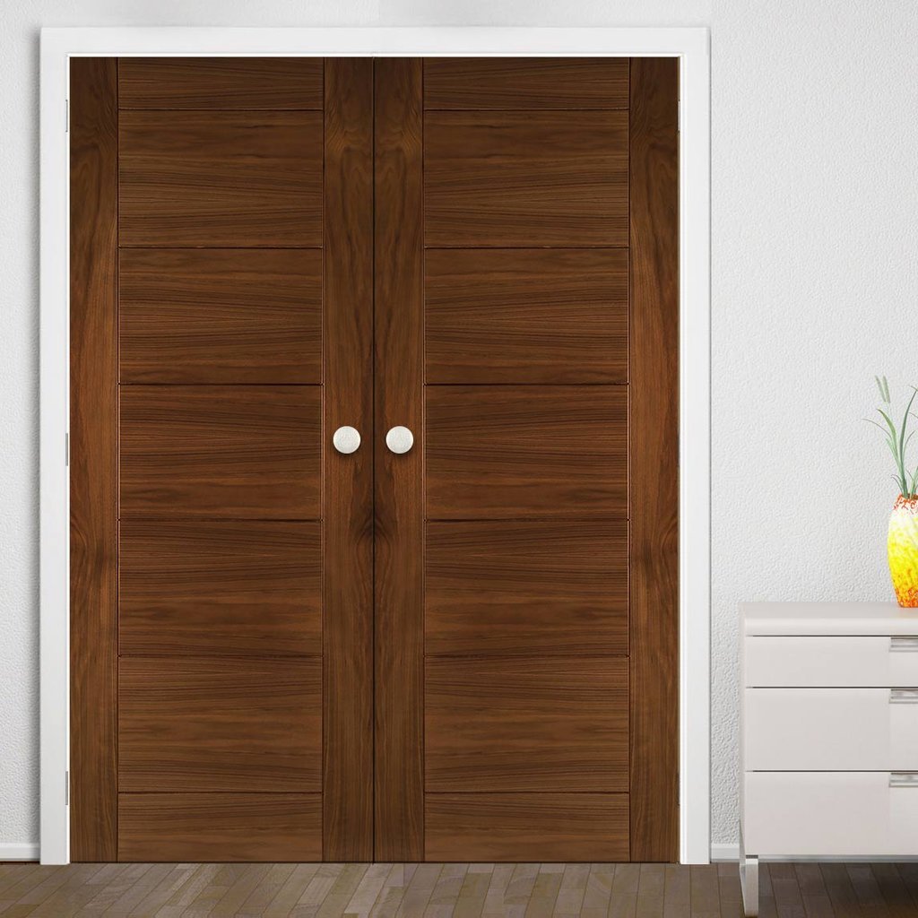 Bespoke Seville Prefinished Walnut Internal Door Pair