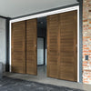 Pass-Easi Four Sliding Doors and Frame Kit - Seville Prefinished Walnut Door