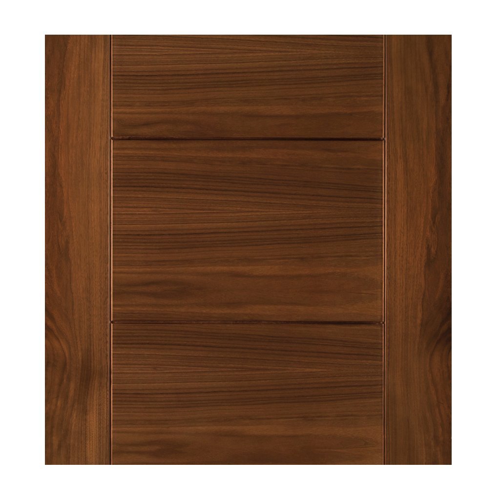 Seville Walnut Absolute Evokit Single Pocket Door Detail - Prefinished