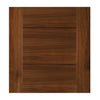 Seville Walnut Veneer Staffetta Twin Telescopic Pocket Doors - Prefinished