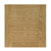 Seville Oak Panel Absolute Evokit Double Pocket Door Detail - Prefinished