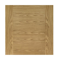 Seville Oak Panel Absolute Evokit Double Pocket Door Detail - Prefinished