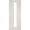 White primed glazed interior door