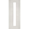 Bespoke Seville White Primed Internal Door - Clear Glass