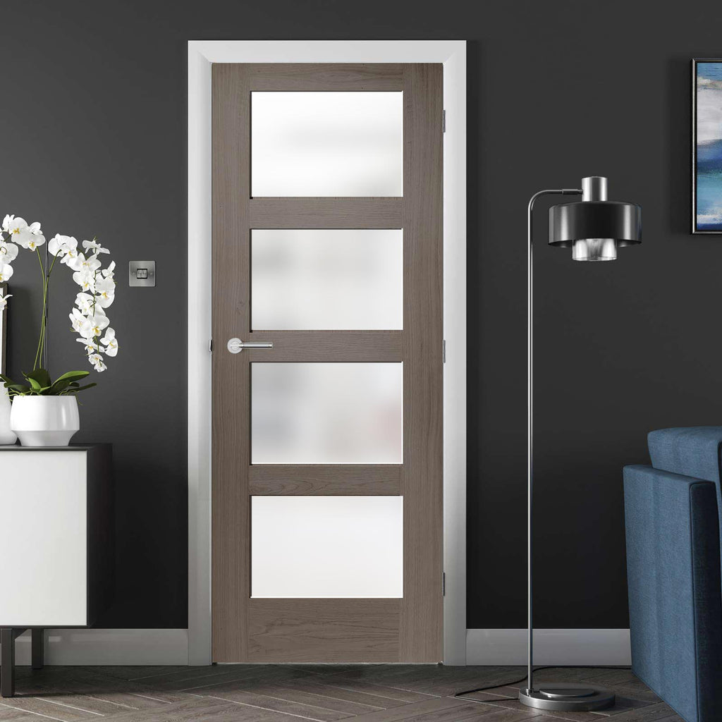 Shaker style glazed interior door