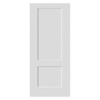 White PVC door on white background