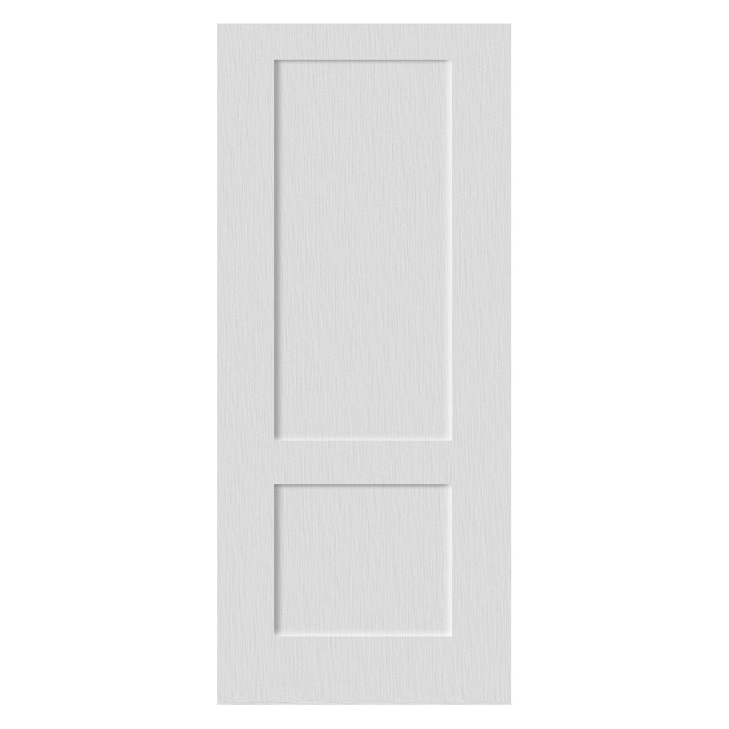 White PVC door on white background