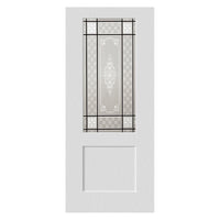 White PVC door on white background