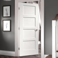Shaker style white interior door
