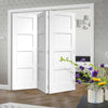 Three Folding Doors & Frame Kit - Shaker 4P 3+0 - White Primed