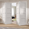 Bespoke Thrufold Shaker 4P White Primed Folding 2+2 Door