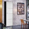 Shaker 4P Absolute Evokit Single Pocket Door - White Primed